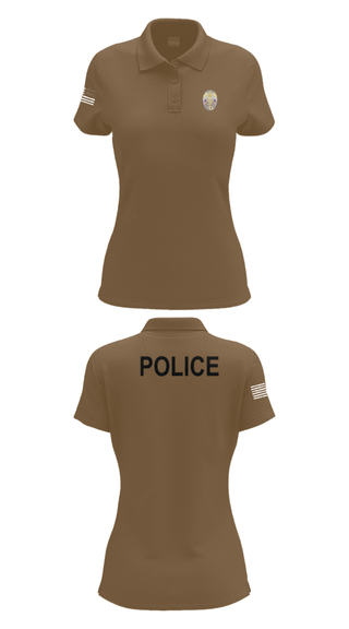 Women's Short Sleeve Performance Polo, Miami Police Department, Police, Teamtime, Team time, sublimation, custom sports apparel, team uniforms, spirit wear, spiritwear, sports uniforms, custom shirts, team store, custom team store, fundraiser sports, apparel fundraiser