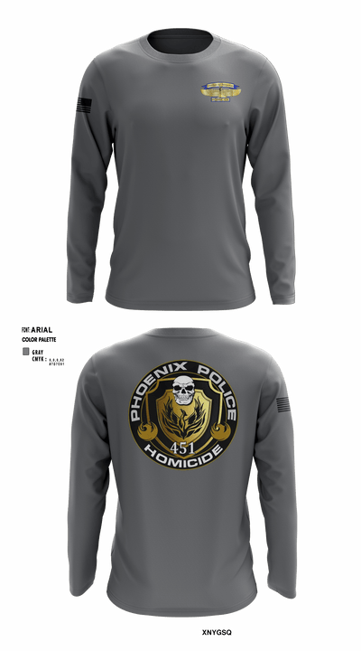 Homicide 62205887 Long Sleeve Performance Shirt - 1