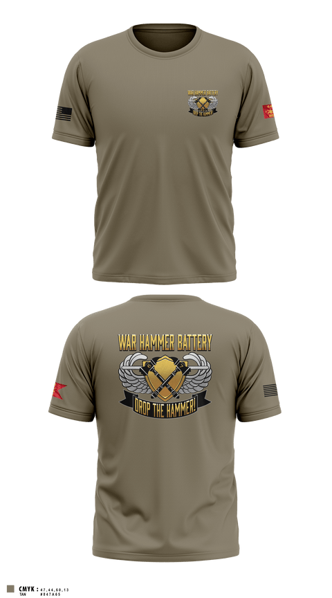 Short Sleeve Performance Shirt, HHB 2-44 ADAR, Army, Teamtime, Team time, sublimation, custom sports apparel, team uniforms, spirit wear, spiritwear, sports uniforms, custom shirts, team store, custom team store, fundraiser sports, apparel fundraiser