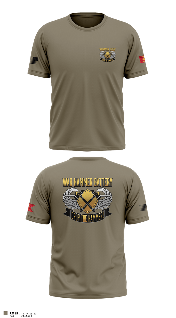 Short Sleeve Performance Shirt, HHB 2-44 ADAR, Army, Teamtime, Team time, sublimation, custom sports apparel, team uniforms, spirit wear, spiritwear, sports uniforms, custom shirts, team store, custom team store, fundraiser sports, apparel fundraiser