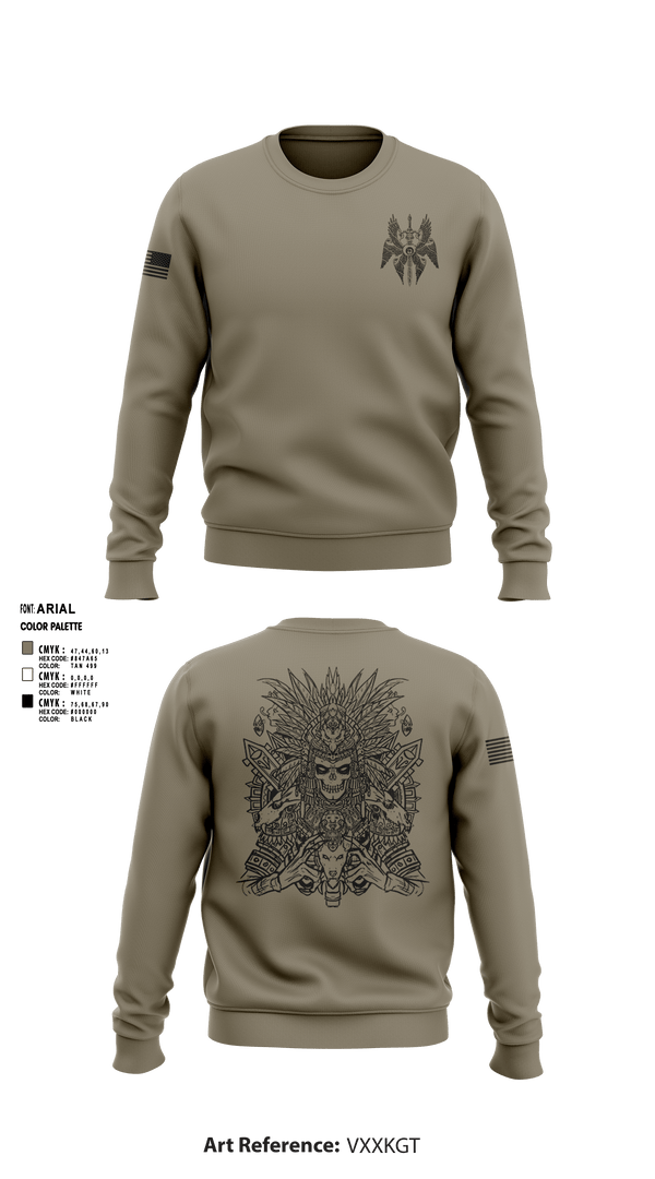 Crew Neck Sweatshirt, Wardogs, Army, Teamtime, Team time, sublimation, custom sports apparel, team uniforms, spirit wear, spiritwear, sports uniforms, custom shirts, team store, custom team store, fundraiser sports, apparel fundraiser