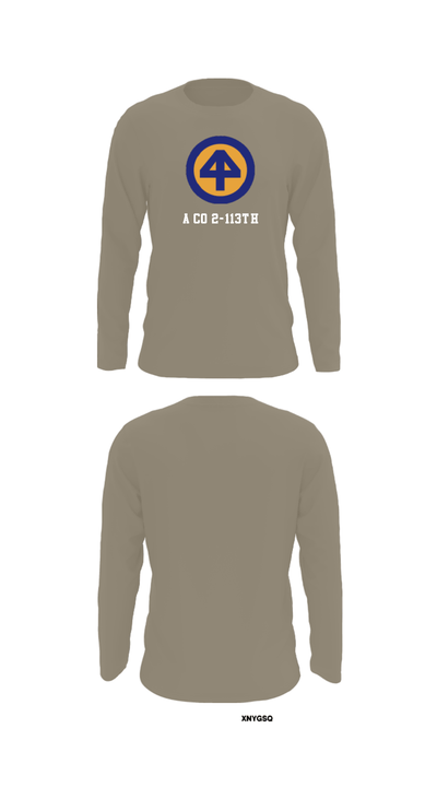 A CO 2-113th 30302510 Long Sleeve Performance Shirt - 72