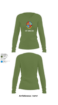 1st Anglico 77697300 Women's Long Sleeve V-neck Shirt - 42