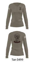 None 69864015 Women's Long Sleeve V-neck Shirt - 73