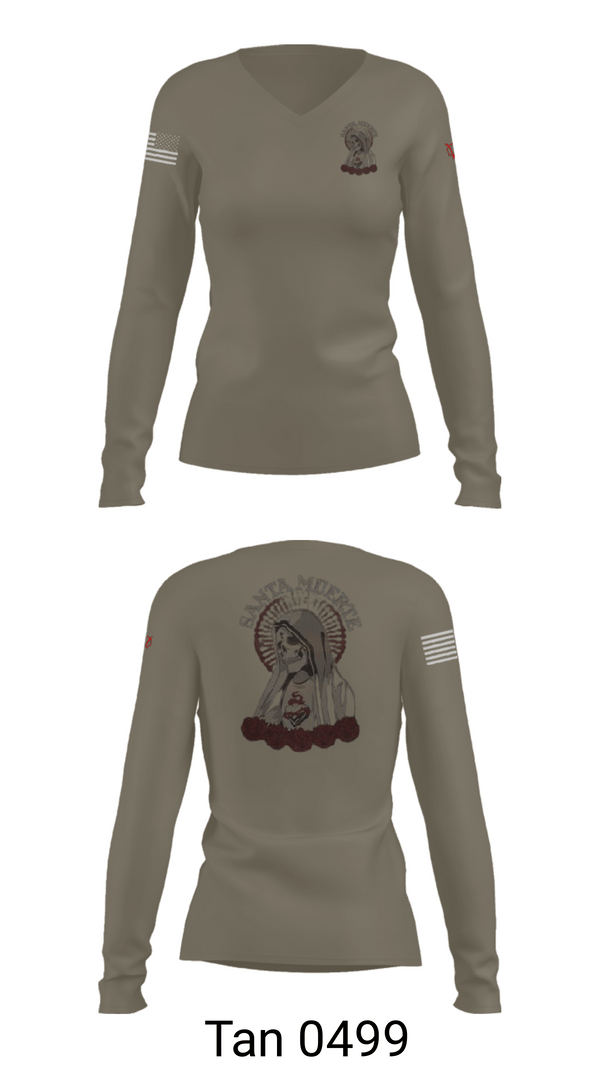 Women's Long Sleeve Vneck Shirt, None, Police, Teamtime, Team time, sublimation, custom sports apparel, team uniforms, spirit wear, spiritwear, sports uniforms, custom shirts, team store, custom team store, fundraiser sports, apparel fundraiser