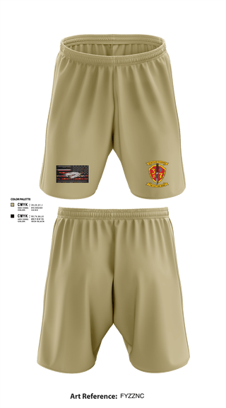 Athletic Shorts With Pockets, 3/7 India Co. Wpns Plt, Marines, Teamtime, Team time, sublimation, custom sports apparel, team uniforms, spirit wear, spiritwear, sports uniforms, custom shirts, team store, custom team store, fundraiser sports, apparel fundraiser