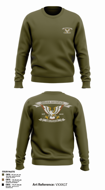 Cheaha Mountain Helitack 27468940 Crew Neck Sweatshirt - 1