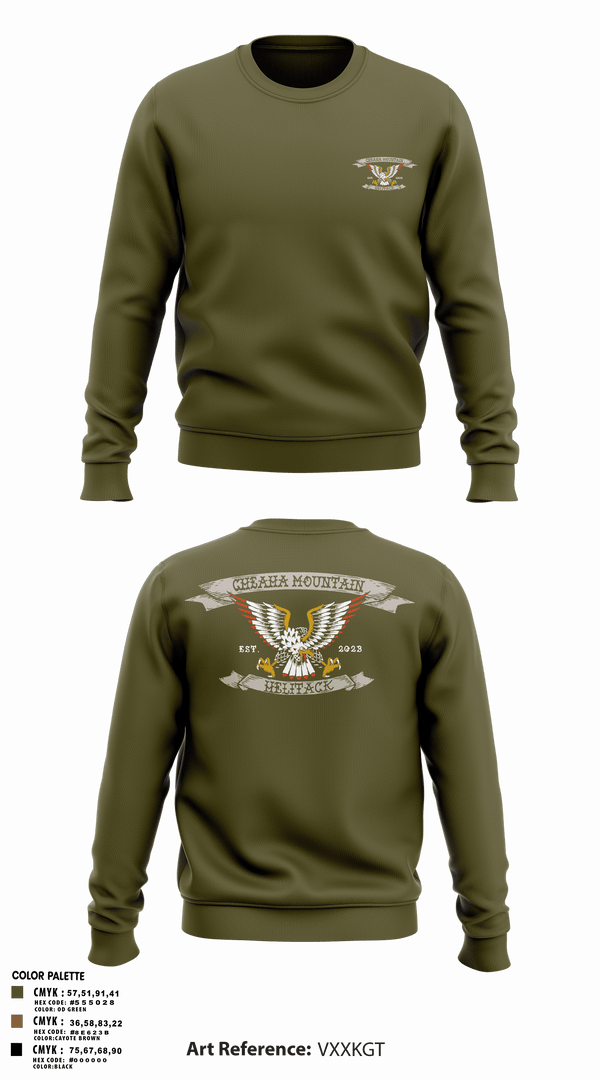 Crew Neck Sweatshirt, Cheaha Mountain Helitack, Fire Department, Teamtime, Team time, sublimation, custom sports apparel, team uniforms, spirit wear, spiritwear, sports uniforms, custom shirts, team store, custom team store, fundraiser sports, apparel fundraiser