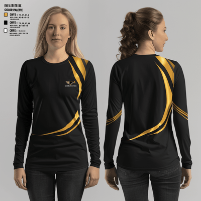 Algoma High School Volleyball 71592307 Women's Long Sleeve V-neck Shirt - 1