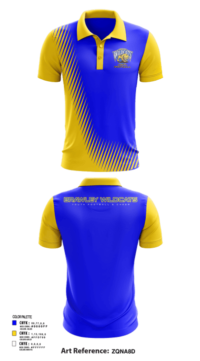 Brawley Youth Football and Cheer 87721217 Short Sleeve Performance Polo - 1
