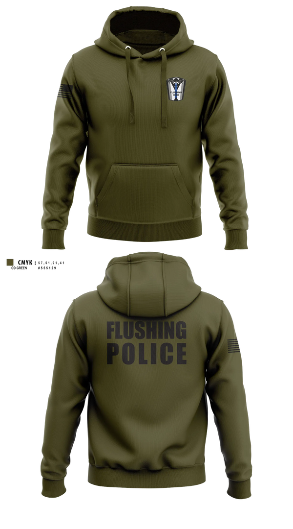 Flushing Police Department 31857858 Hoodie - 3