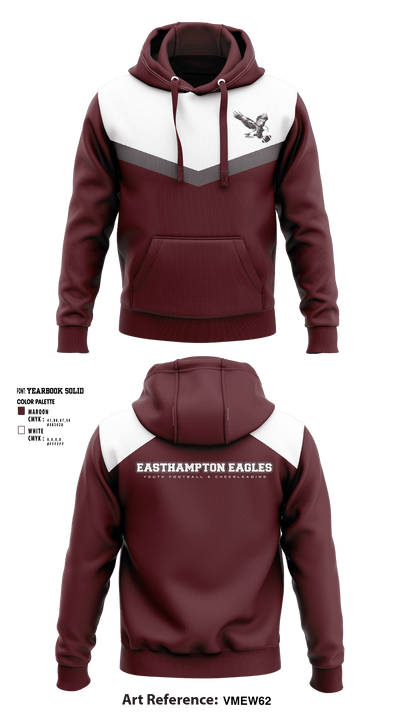Easthampton Eagles Youth Football & Cheerleading 45925970 Hoodie - 1