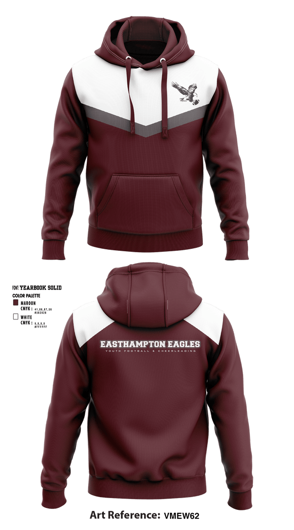 Hoodie, Easthampton Eagles Youth Football & Cheerleading, Football, Teamtime, Team time, sublimation, custom sports apparel, team uniforms, spirit wear, spiritwear, sports uniforms, custom shirts, team store, custom team store, fundraiser sports, apparel fundraiser