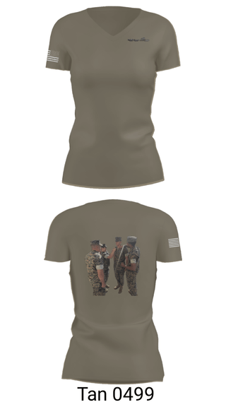 Women's Short Sleeve Vneck Shirt, 11Th MAR REG, Marines, Teamtime, Team time, sublimation, custom sports apparel, team uniforms, spirit wear, spiritwear, sports uniforms, custom shirts, team store, custom team store, fundraiser sports, apparel fundraiser