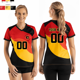 Women's Short Sleeve Vneck Shirt, Bloomfield College Volleyball, Women's Volleyball, Teamtime, Team time, sublimation, custom sports apparel, team uniforms, spirit wear, spiritwear, sports uniforms, custom shirts, team store, custom team store, fundraiser sports, apparel fundraiser
