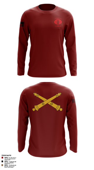 Long Sleeve Performance Shirt, Charlie Battery, 1-119th FA, , Teamtime, Team time, sublimation, custom sports apparel, team uniforms, spirit wear, spiritwear, sports uniforms, custom shirts, team store, custom team store, fundraiser sports, apparel fundraiser