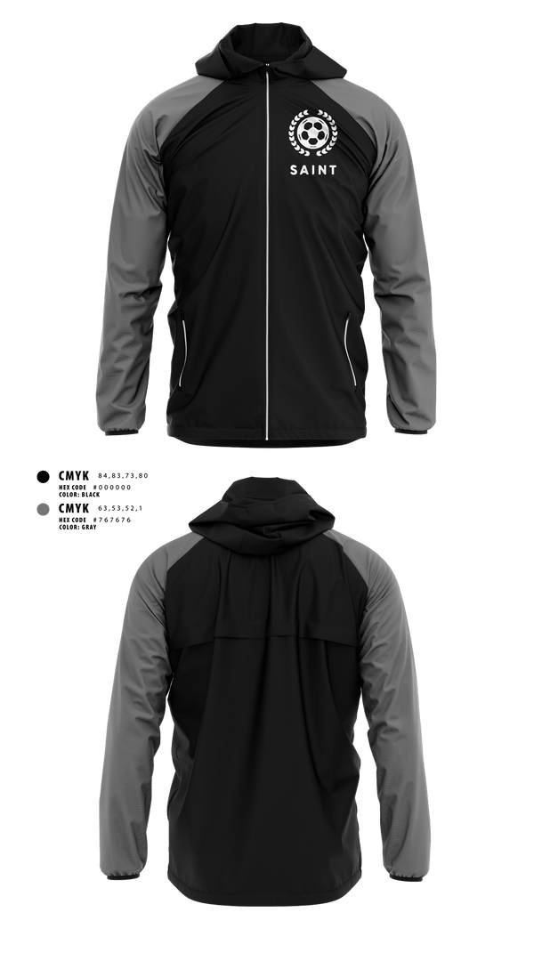 Windbreaker, Saint, Men's Soccer, Teamtime, Team time, sublimation, custom sports apparel, team uniforms, spirit wear, spiritwear, sports uniforms, custom shirts, team store, custom team store, fundraiser sports, apparel fundraiser
