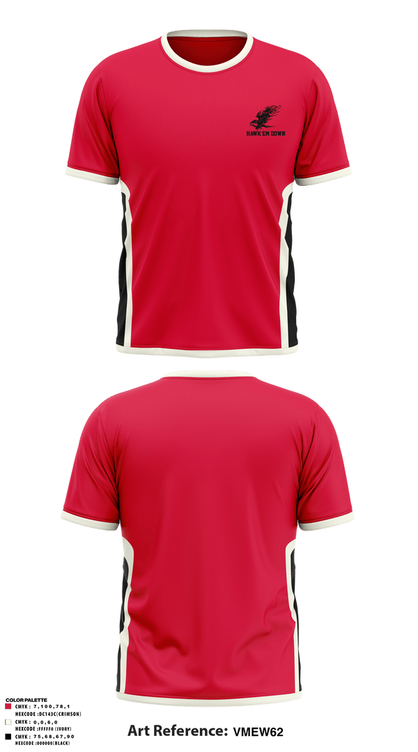 Short Sleeve Performance Shirt, Hawk’em Down, Men's Basketball, Teamtime, Team time, sublimation, custom sports apparel, team uniforms, spirit wear, spiritwear, sports uniforms, custom shirts, team store, custom team store, fundraiser sports, apparel fundraiser