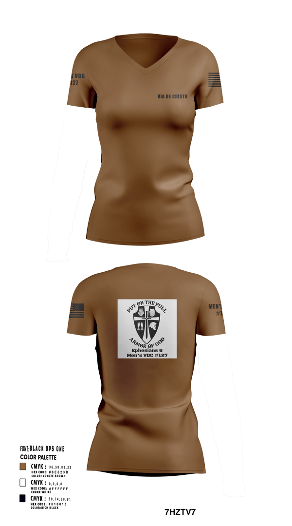 Women's Short Sleeve Vneck Shirt, Service AideService AideVia De Cristo, , Teamtime, Team time, sublimation, custom sports apparel, team uniforms, spirit wear, spiritwear, sports uniforms, custom shirts, team store, custom team store, fundraiser sports, apparel fundraiser