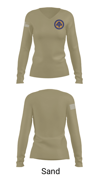 A CO 2-113th 30302510 Women's Long Sleeve V-neck Shirt - 97