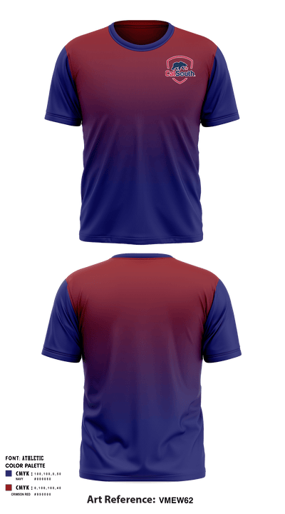 California State Soccer Association – South (Cal South) 82516677 Short Sleeve Performance Shirt - 1