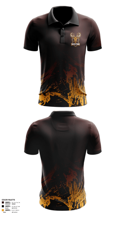Deer park bucks 62170495 Short Sleeve Performance Polo - 1