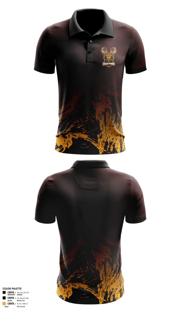 Short Sleeve Performance Polo, Deer park bucks, Men's Basketball, Teamtime, Team time, sublimation, custom sports apparel, team uniforms, spirit wear, spiritwear, sports uniforms, custom shirts, team store, custom team store, fundraiser sports, apparel fundraiser