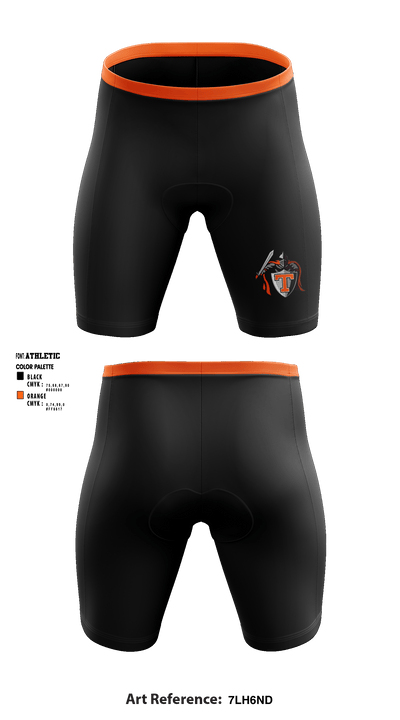 Black Knights 19410251 Men's Compression Shorts - 1