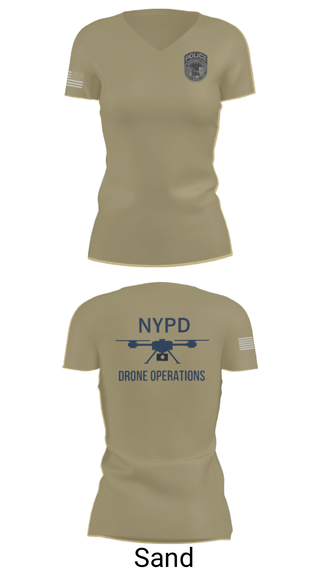 Women's Short Sleeve Vneck Shirt, NYPD TARU, Police, Teamtime, Team time, sublimation, custom sports apparel, team uniforms, spirit wear, spiritwear, sports uniforms, custom shirts, team store, custom team store, fundraiser sports, apparel fundraiser