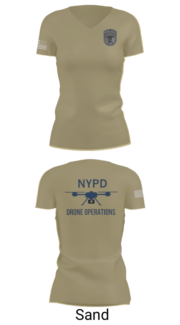 Women's Short Sleeve Vneck Shirt, NYPD TARU, Police, Teamtime, Team time, sublimation, custom sports apparel, team uniforms, spirit wear, spiritwear, sports uniforms, custom shirts, team store, custom team store, fundraiser sports, apparel fundraiser