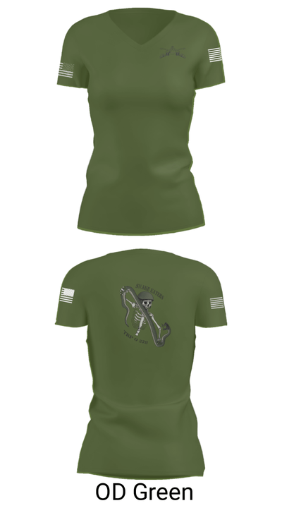 Q Troop 4/278th 47138510 Women's Short Sleeve V-neck Shirt - 48
