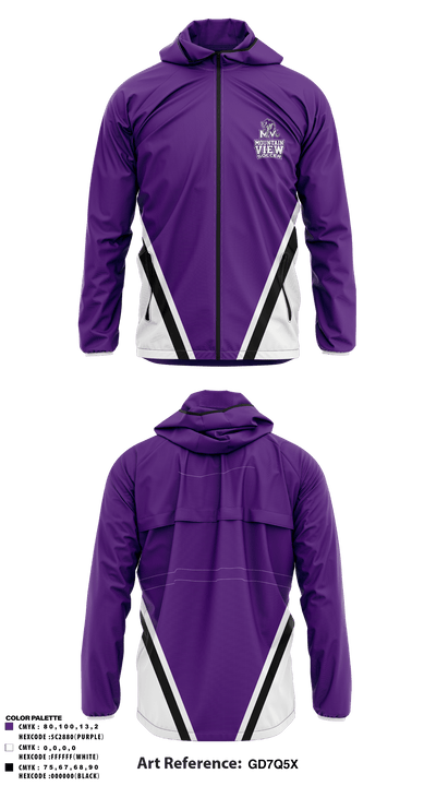 Mountain View High School Soccer 78324886 Windbreaker - 3