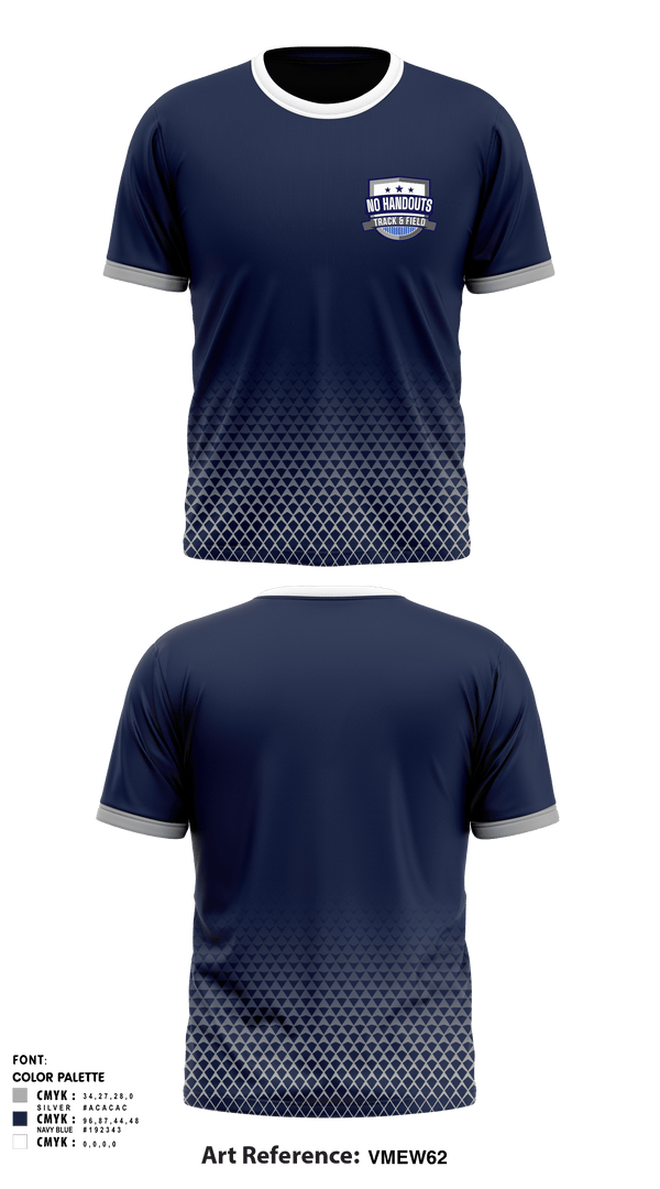 Short Sleeve Performance Shirt, No Handouts Track & Field, Track & Field, Teamtime, Team time, sublimation, custom sports apparel, team uniforms, spirit wear, spiritwear, sports uniforms, custom shirts, team store, custom team store, fundraiser sports, apparel fundraiser
