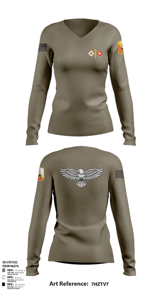 Women's Long Sleeve Vneck Shirt, USASA BELVOIR, Army, Teamtime, Team time, sublimation, custom sports apparel, team uniforms, spirit wear, spiritwear, sports uniforms, custom shirts, team store, custom team store, fundraiser sports, apparel fundraiser