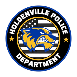 Holdenville PD Stainless Steel Water Bottle with a Straw Lid