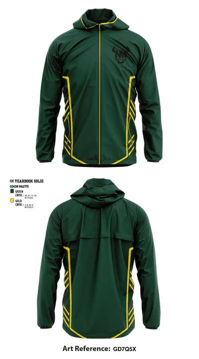 New Milford Bulls Football And Cheerleading 19489077 Windbreaker - 2
