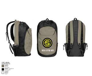 Gear Bag, OCS 117th RTI, National Guard, Teamtime, Team time, sublimation, custom sports apparel, team uniforms, spirit wear, spiritwear, sports uniforms, custom shirts, team store, custom team store, fundraiser sports, apparel fundraiser
