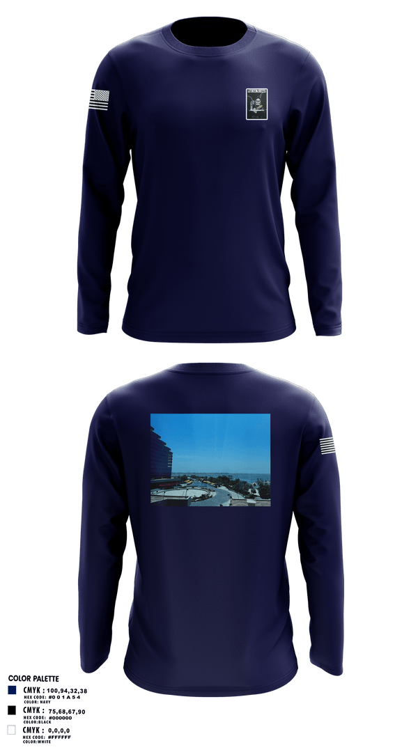 Long Sleeve Performance Polo, VQ-1, Navy, Teamtime, Team time, sublimation, custom sports apparel, team uniforms, spirit wear, spiritwear, sports uniforms, custom shirts, team store, custom team store, fundraiser sports, apparel fundraiser