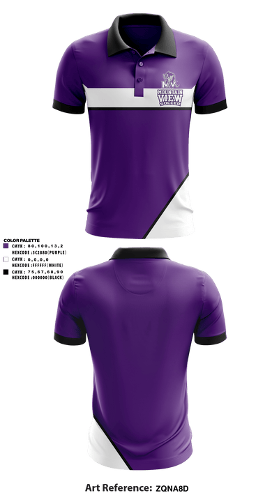Mountain View High School Soccer 78324886 Short Sleeve Performance Polo - 2