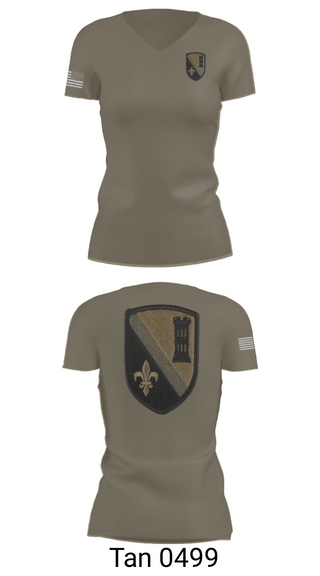 Women's Short Sleeve Vneck Shirt, 844th ECC, National Guard, Teamtime, Team time, sublimation, custom sports apparel, team uniforms, spirit wear, spiritwear, sports uniforms, custom shirts, team store, custom team store, fundraiser sports, apparel fundraiser