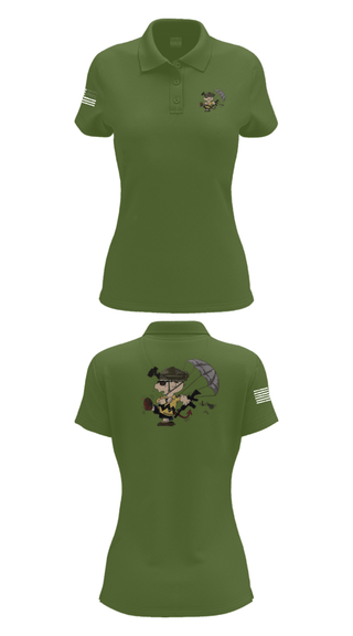 Women's Short Sleeve Performance Polo, 1-508th PIR, Army, Teamtime, Team time, sublimation, custom sports apparel, team uniforms, spirit wear, spiritwear, sports uniforms, custom shirts, team store, custom team store, fundraiser sports, apparel fundraiser