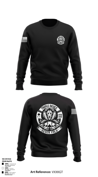 Crew Neck Sweatshirt, BPOA 222, Police, Teamtime, Team time, sublimation, custom sports apparel, team uniforms, spirit wear, spiritwear, sports uniforms, custom shirts, team store, custom team store, fundraiser sports, apparel fundraiser