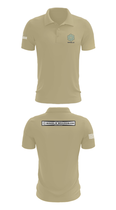 Single Boards.co 15262611 Short Sleeve Performance Polo - 39