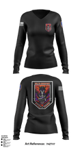 Delta Co, 2-13th AVN REGT_CADRE 68072137 Women's Long Sleeve V-neck Shirt - 6