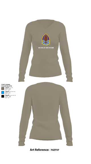 Women's Long Sleeve Vneck Shirt, , Army, Teamtime, Team time, sublimation, custom sports apparel, team uniforms, spirit wear, spiritwear, sports uniforms, custom shirts, team store, custom team store, fundraiser sports, apparel fundraiser