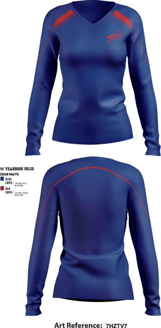 Women's Long Sleeve Vneck Shirt, Keystone Bills Football and Cheer, Football, Teamtime, Team time, sublimation, custom sports apparel, team uniforms, spirit wear, spiritwear, sports uniforms, custom shirts, team store, custom team store, fundraiser sports, apparel fundraiser