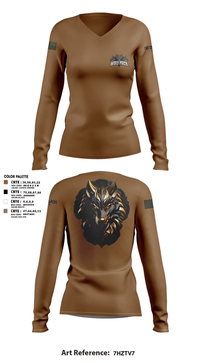 501st BSB 21749910 Women's Long Sleeve V-neck Shirt - 5