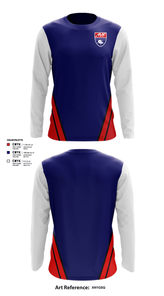 Long Sleeve Performance Shirt, American Youth Football & Cheer, Football, Teamtime, Team time, sublimation, custom sports apparel, team uniforms, spirit wear, spiritwear, sports uniforms, custom shirts, team store, custom team store, fundraiser sports, apparel fundraiser