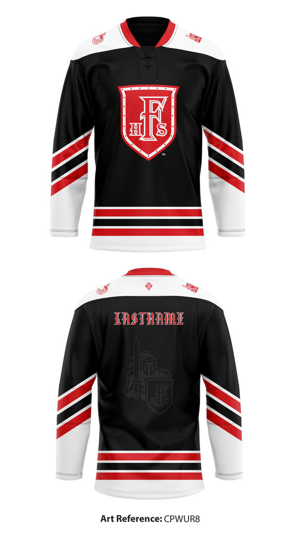 Fairview Men's Soccer 98323569 Hockey Jersey - 1