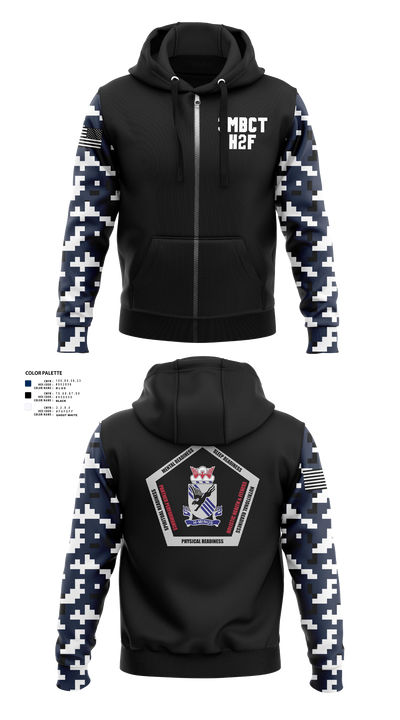 3BCT H2F 56762054 Zip Hoodie - 138
